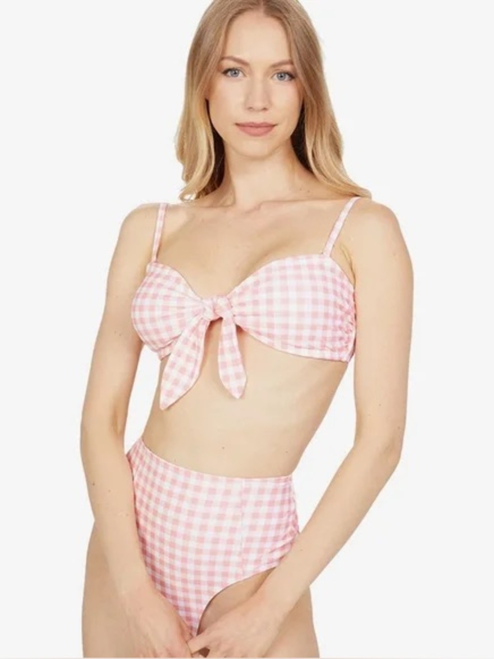 Gingham High Waisted Bikini